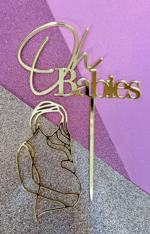 Oh Babies/oh Baby Cake Topper & Line Art cake Charm D1 gallery