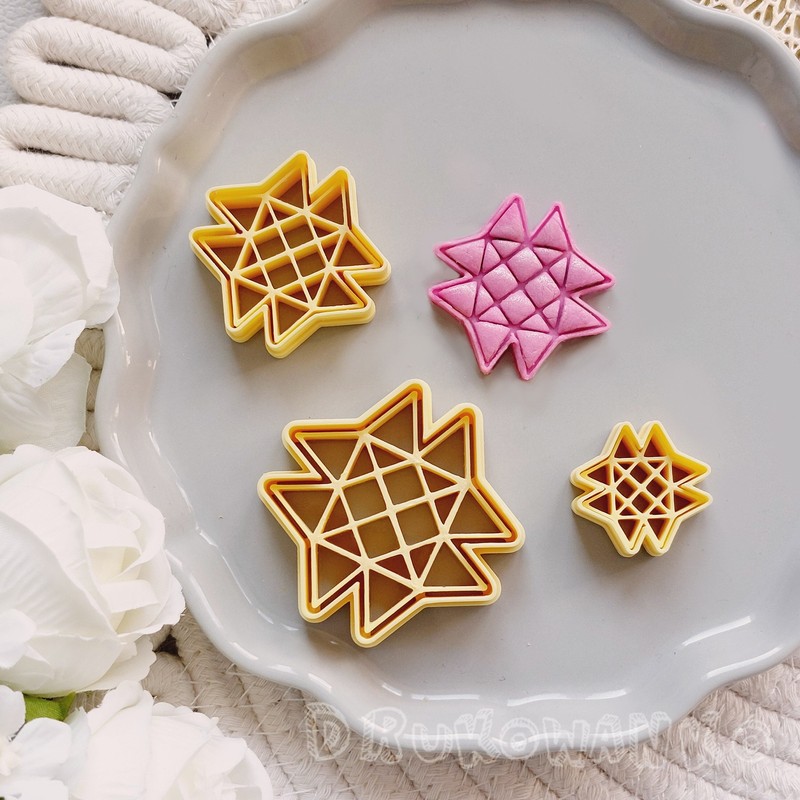 Shape Decoration Triangle Mystical 5 Polymer Clay Cutter For Earring Jewelry