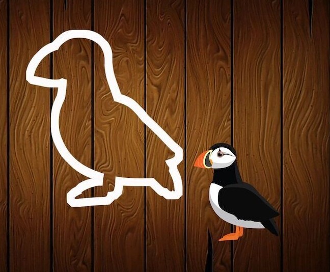 Puffin Bird Cookie Cutter – 3D Printed Food Safe PLA Plastic