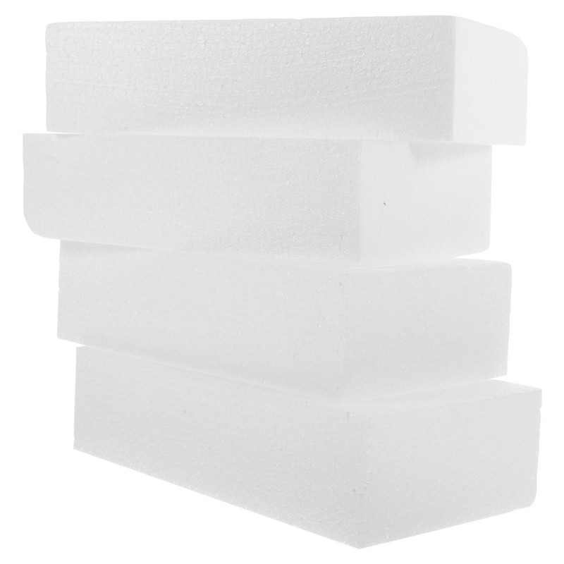 4Pcs Large White Foam Blocks for Floral Arrangements Painting and Model Making gallery