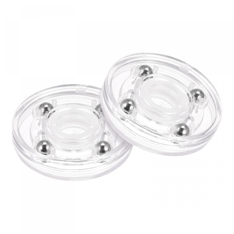 2inch Rotating Swivel Stand with Steel Ball Lazy Susan Base Turntable Clear 2Pcs