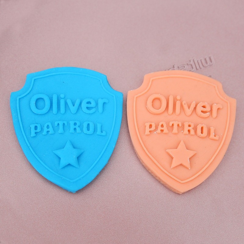 Your Personalised Paw Patrol Badge Embosser Fondant Cutter Birthday Decoration. gallery