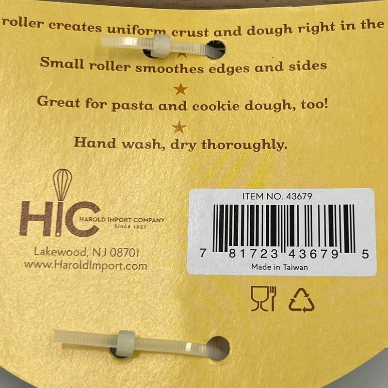 Mrs. Anderson's Baking Double Dough Roller Wood Pastry Roller 43679 New gallery