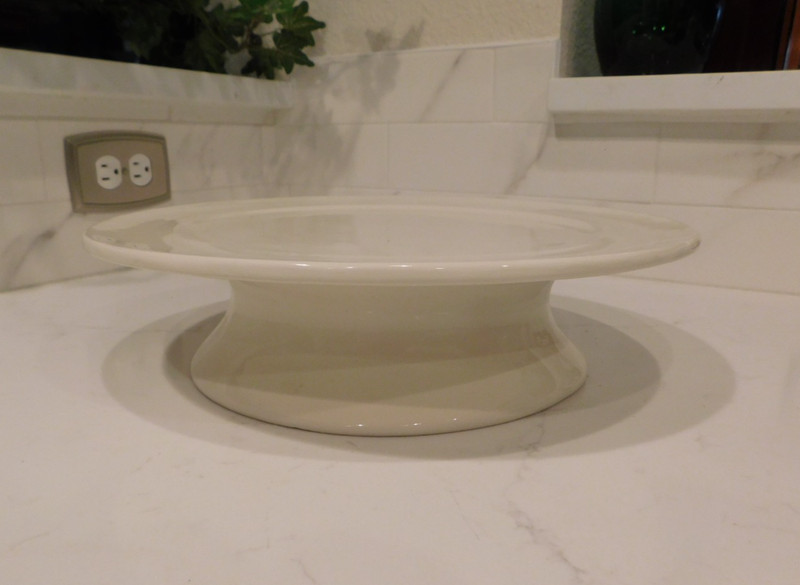 Rare Pottery Barn Large 13 iinch Pedestal Cake Stand Studio Cream Barbara Eigen gallery