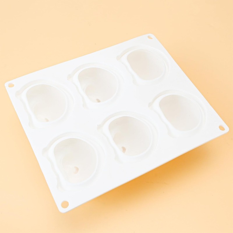 Little Hamster Silicone Mold 6 Cavity 3D Cake Bakings Tool for Dessert White gallery