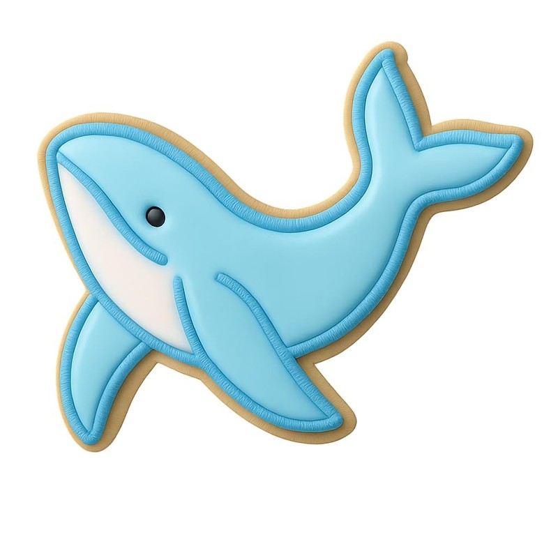Whale Dancing Humpback Cookie Cutter & Stamp - 4x3.2" Creative Kitchen Fun gallery