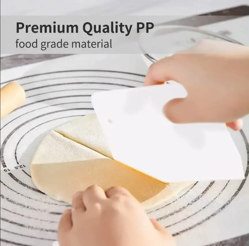 Multipurpose Dough Cutter Bowl Scraper for Bread Dough Fondant Cake Cream Spatul gallery