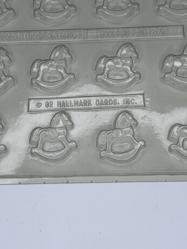 Lot of 5 Vtg Plastic Candy Chocolate Mold Baby Shower Apollo Wilton USA gallery