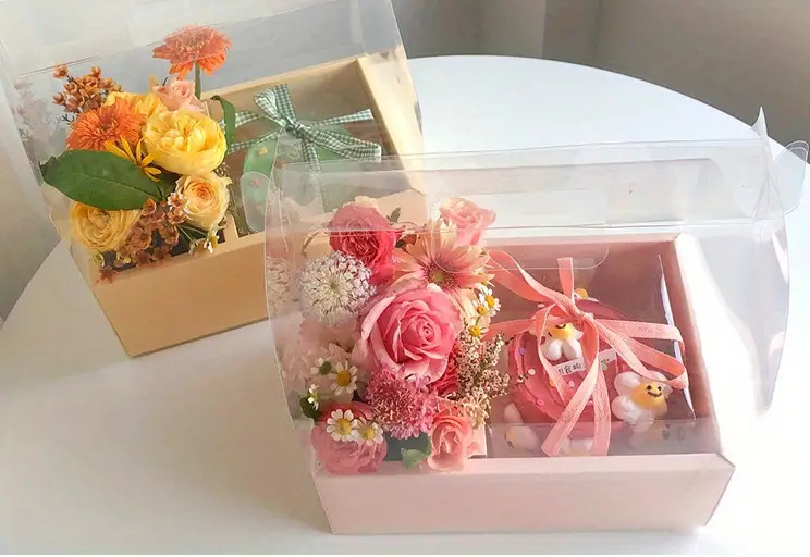 [Pink]Flower Cake Gift Box (Box Only), Valentine's Day Gift gallery