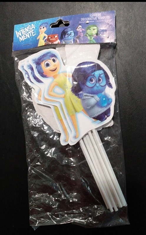 Disney Pixar insideOut 12 party toppers Birthday,cupcakes Inside Out Party Suppl gallery