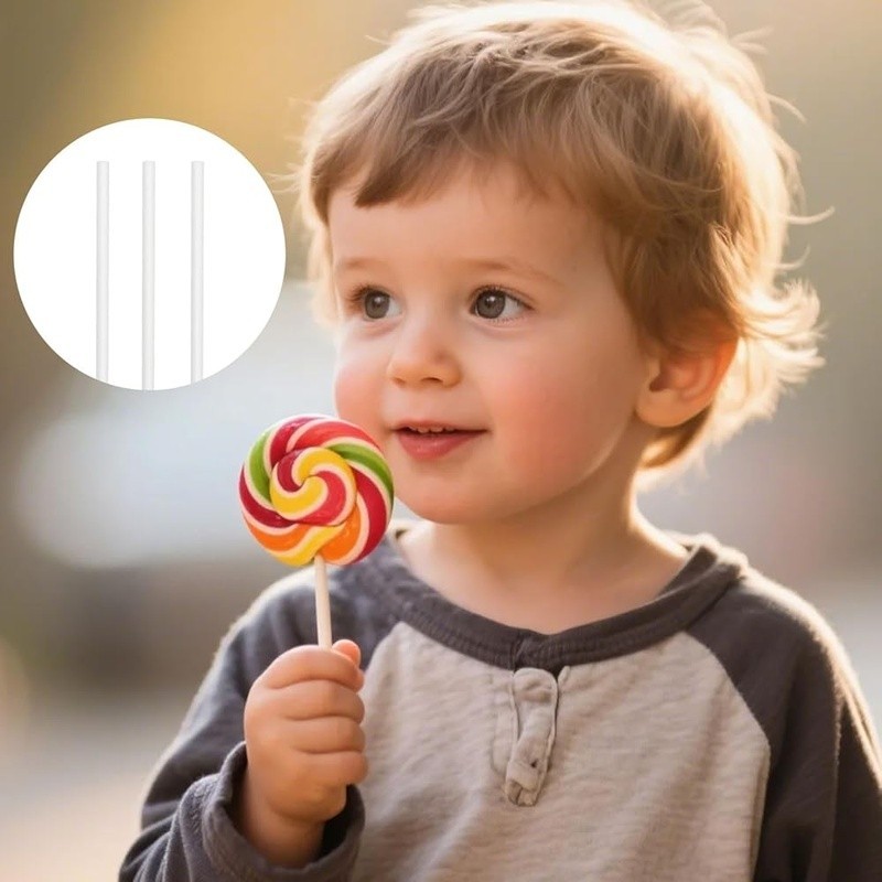 100 Lollipop Sticks Cake Pops DIY Desserts Party Supplies Safe Quality Paper New gallery
