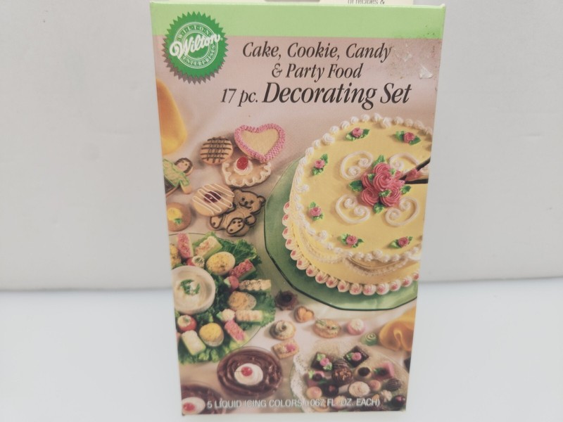 Vtg. WILTON Cake, Cookie, Candy & Party Food 17pc. Decorating Set 1990 🌺 NEW gallery