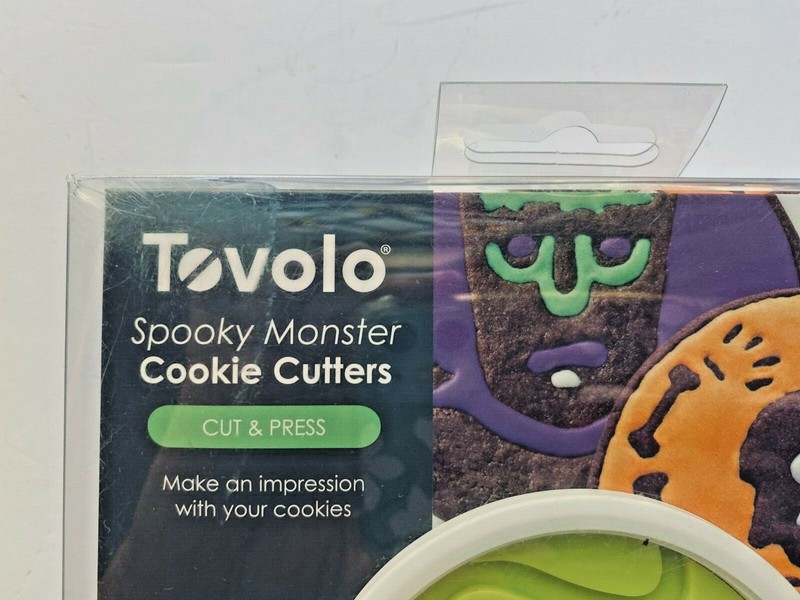 Tovolo Spooky Monster Cookie Cutters 6 Unique Designs Cut & Press Halloween gallery