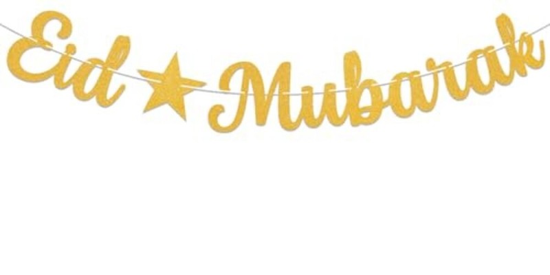 Eid Mubarak Banner - Happy Eid Decor, Ramadan Mubarak Decor, Muslim Islamic gallery