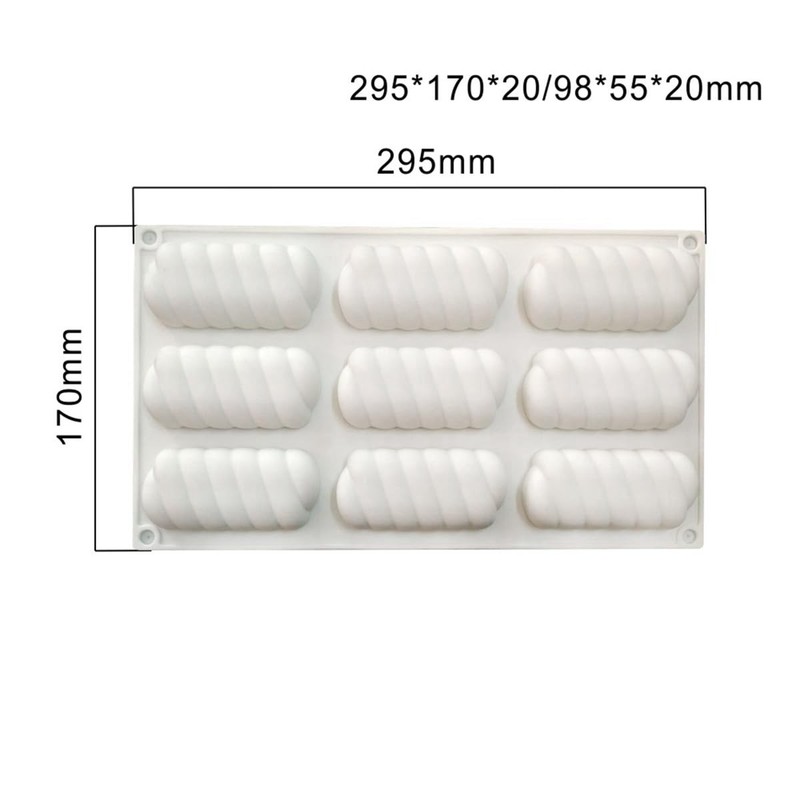 Flower Shape Silicone Mold for Cake Soap Pastry Chocolate Jelly Ice Cube Spiral gallery
