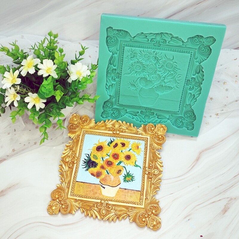 Relief 3D Sculpted Decorations Mold, Resin Crafting Projects Frames Mold gallery