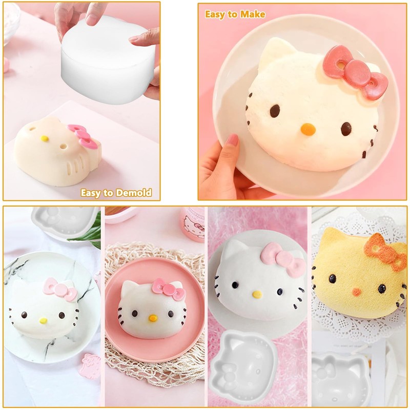 4 Inch Cat Silicone Cake Mold Non Stick Fondant Chocolate Jelly Baking Mold gallery