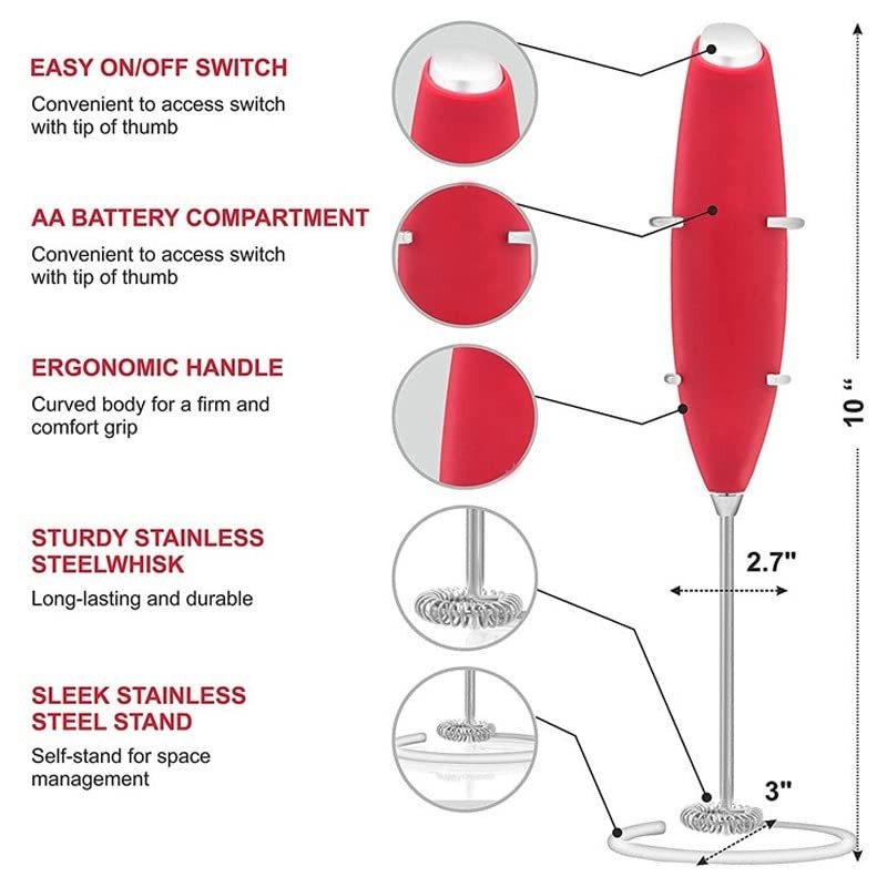 Household Small Handheld Mini Egg Beater Automatic Cream Beater Coffee Mixer ... gallery