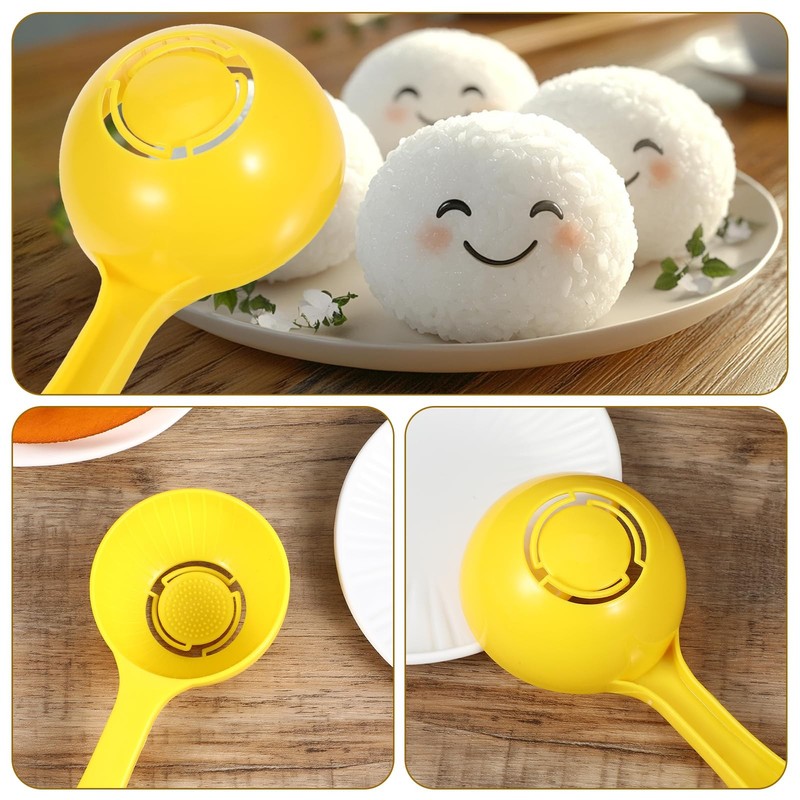Gjinxi 2Pcs Rice Paddle Scoop Mold For Rice Ball Making, Nonstick Sushi Mold ... gallery