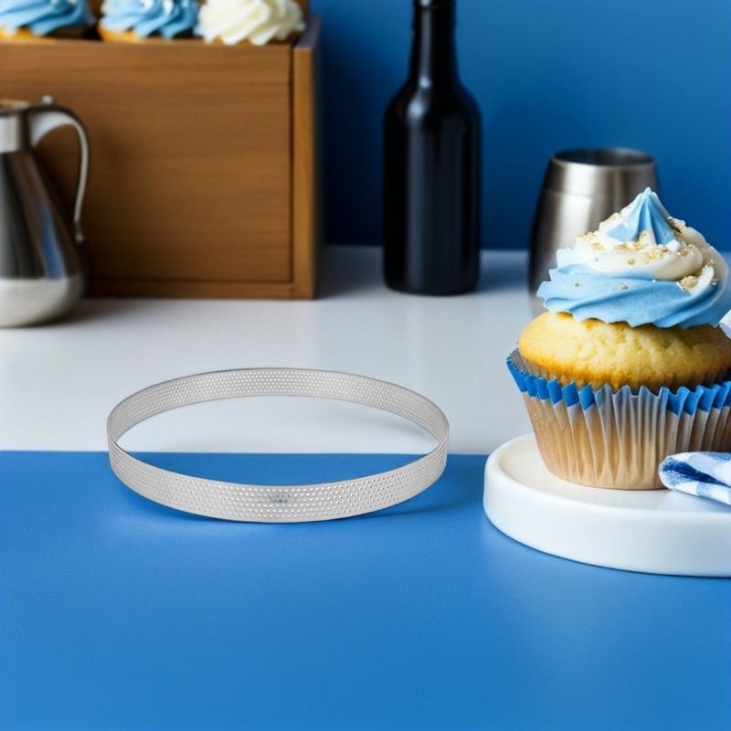 12 Pcs Tart Rings for Baking Molds Circle Mousse Cake Dessert Bake gallery