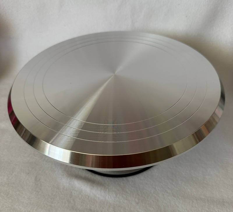 Aluminum Rotating Cake Turntable 12” Round New