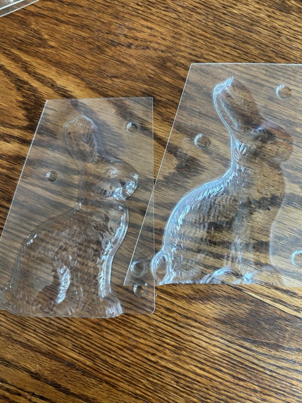 Easter Plastic Candy Mold Lot-Vintage- Hollow Or Solid With Clips 9. (Lot # 5) gallery