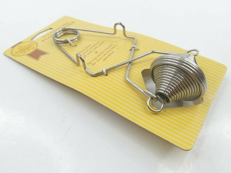 Mrs Andersons Baking Flour Duster Stainless Steel Spring Action Kitchen Bake NEW gallery