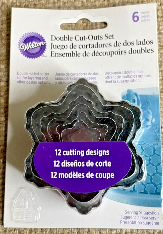 Factory Sealed Wilson Double Cut Out Cookie Biscuit Cutter Set Baking
