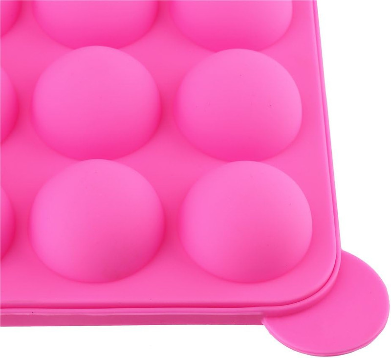 20-Cavity Silicone Mold with 20 Pcs Sticks for Cake Pop,Hard Candy and Party Cu gallery