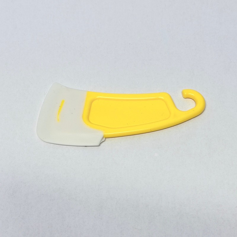 2 Pack Yellow Bowl Scraper Set Flexible Edge with Hanging Hook Kitchen Tool gallery