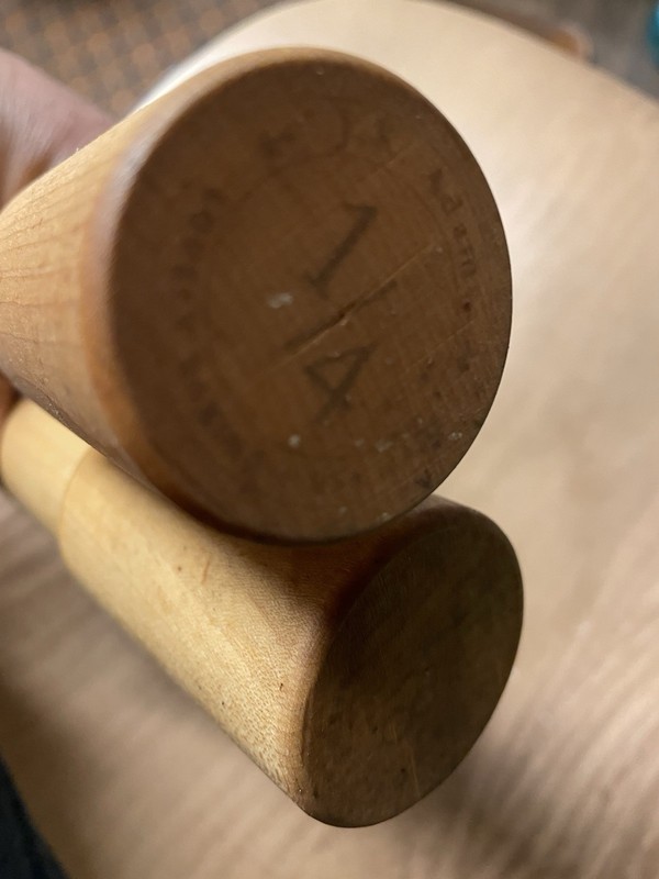 JK Adams Maple Rolling Pin Set, 1/4" and 1/8" Height (2 pins) gallery