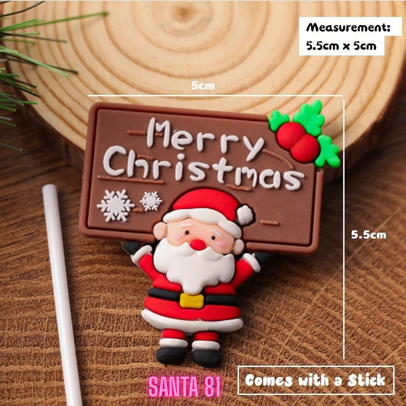 Cute Christmas Cake Topper Party Xmas Cake Decoration Christmas Tree Topper Pt2 gallery