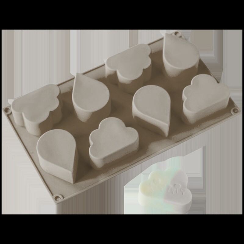 Weather Clouds Raindrops Soap Silicone Mold for DIY Bathroom Decoration Ornament gallery