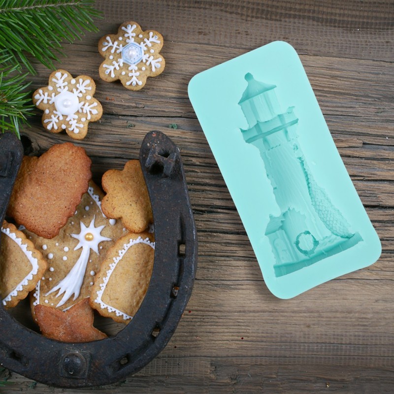 Silicone Cake Mold Lighthouse Shape Sugar Cake Mold Lovely Cake Mold gallery
