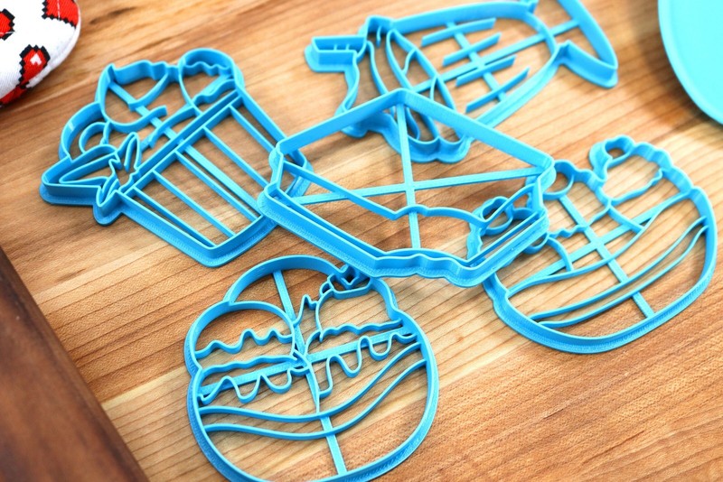 Ice Cream Cookie Cutters - Banana Split, Frozen Yogurt, Ice Cream Sandwhich, gallery