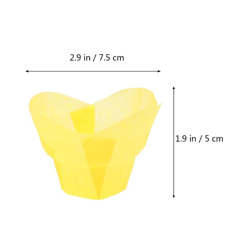 100pcs Cupcake Wrappers liners Lotus muffin liners Non-Stick Baking Cups Hold... gallery