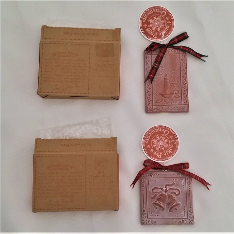 Demdaco Cookie Mold Press Clay Ornament By Terry Tigue Diane Turner Bells/Candle