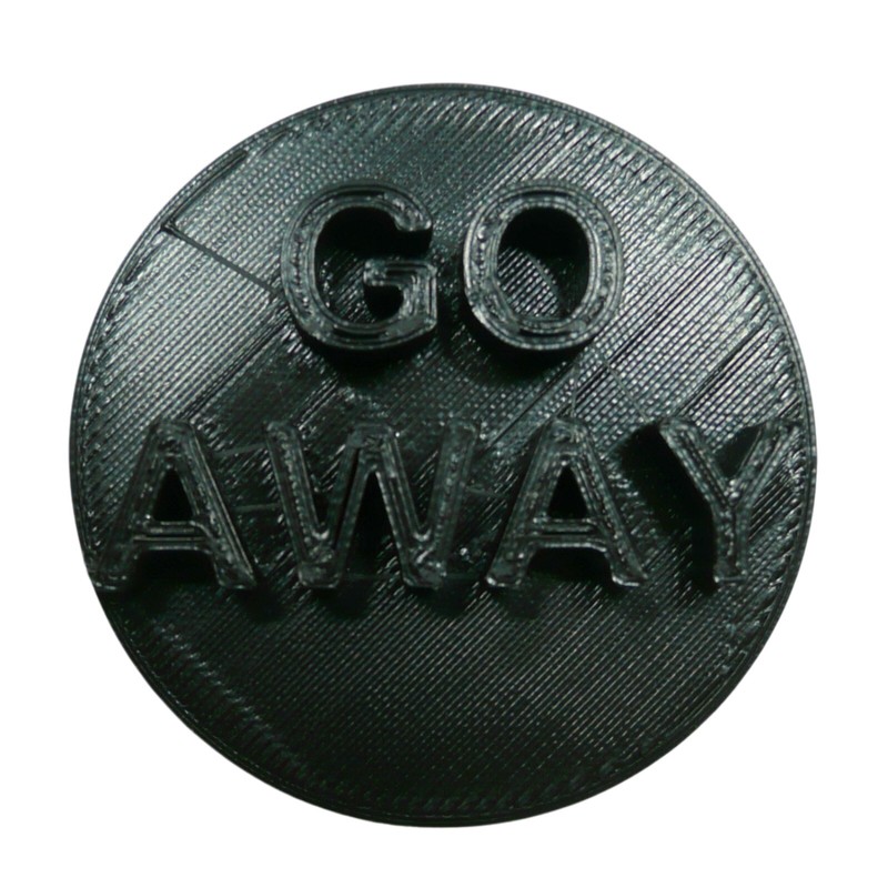GO AWAY CANDY HEART COOKIE STAMP EMBOSSER MADE IN USA PR5490