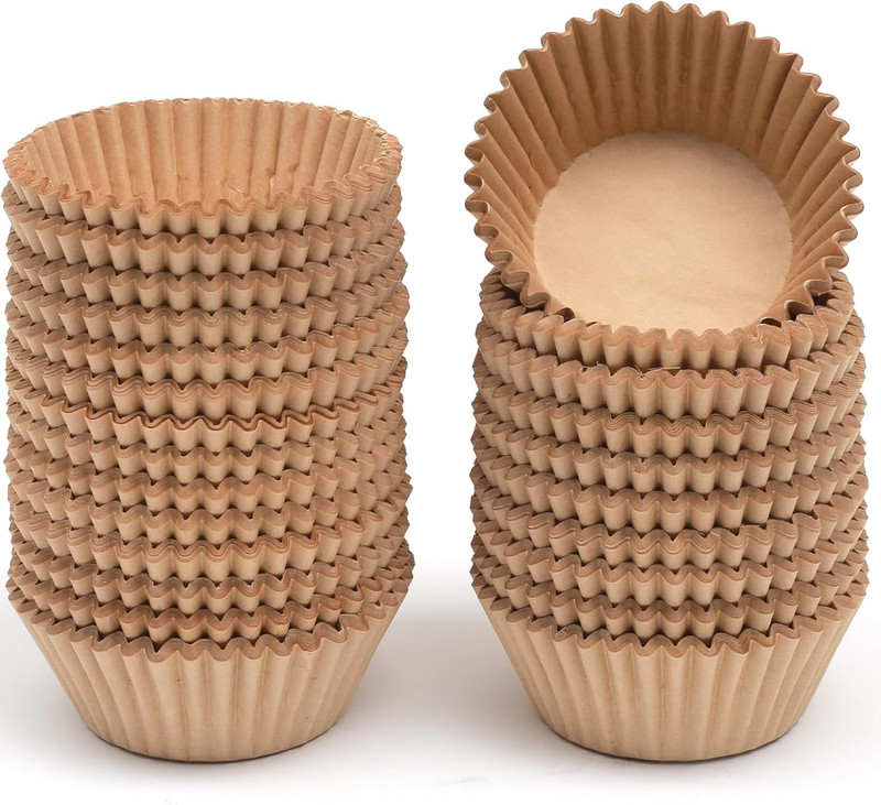 600 Count Large Size Cupcake Liners Natural Muffin Liners Food Grade Jumbo Bakin gallery