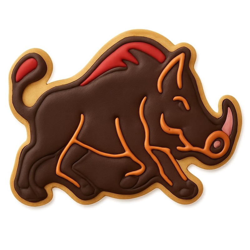 Charging Warthog Cookie Cutter & Stamp, Fondant & Clay - 4x3.1 gallery