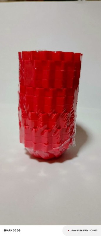 12PCS Puto Mold Flower Twister Plastic Red Color Toppings Pudding gallery