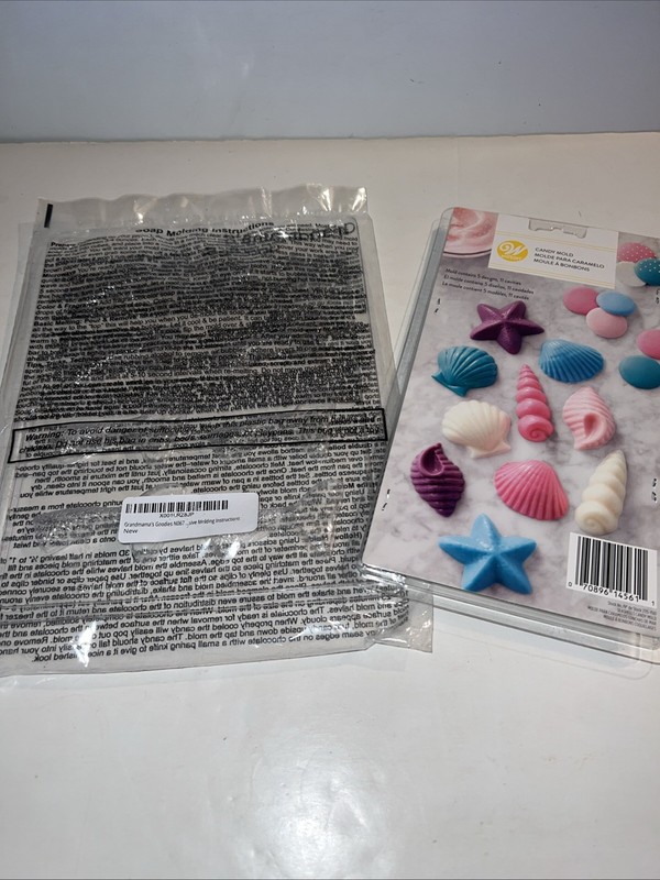 Lot Wilton Grandma’s Goodies Candy Mold Seashells Mermaid Tales Little Mermaid