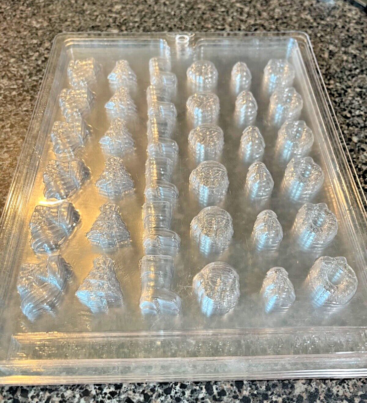 Life of the Party Christmas Decorations Chocolate Mold Approx 1" each cavity gallery