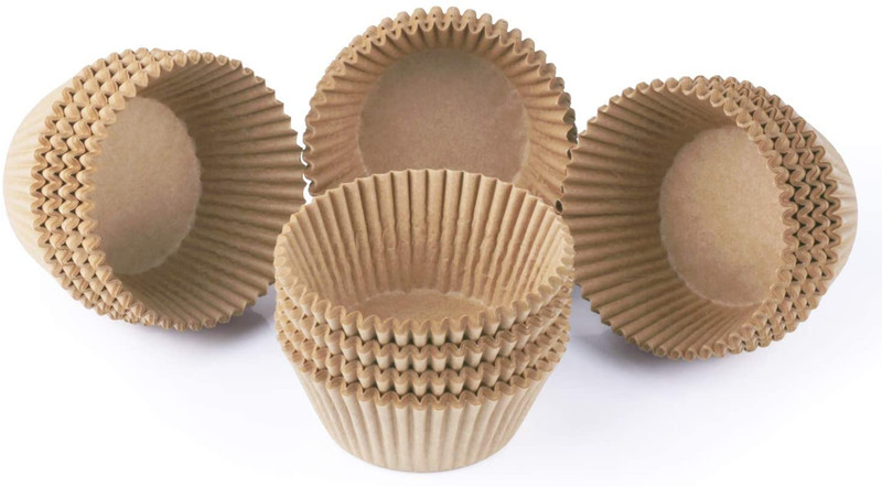Standard Natural Cupcake Liners 500 Count, No Smell, Grease-Proof Paper Muffin L gallery