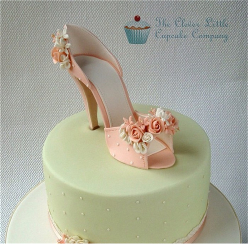 Wedding Cake Decorating Silicone Mold High Heel Shoe Kit Fondant Small Size gallery