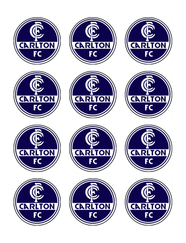 Football Theme Edible Icing Cupcake Toppers – Game Day – Team Colours gallery