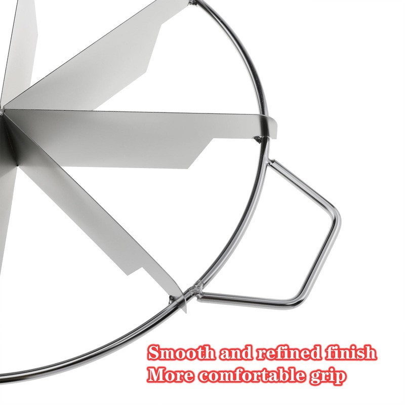 8-Slice Stainless Steel Pie Cutter Press Non Stick Pie Slicer Round Cake Cutt... gallery