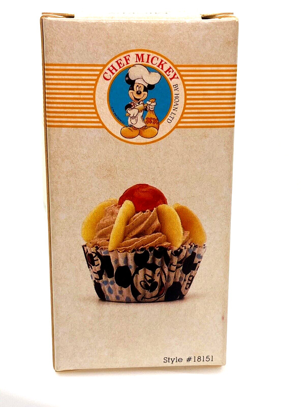NOS Chef Mickey Mouse Mini Biscuit Muffin Cupcake Cases Liners 120 Count Disney gallery