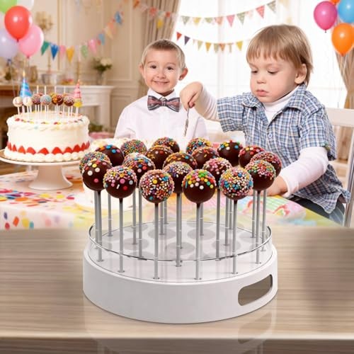 Cake Pop Holder Double-Layer Round 22 Hole Durable Cake Pop Display Stand for gallery