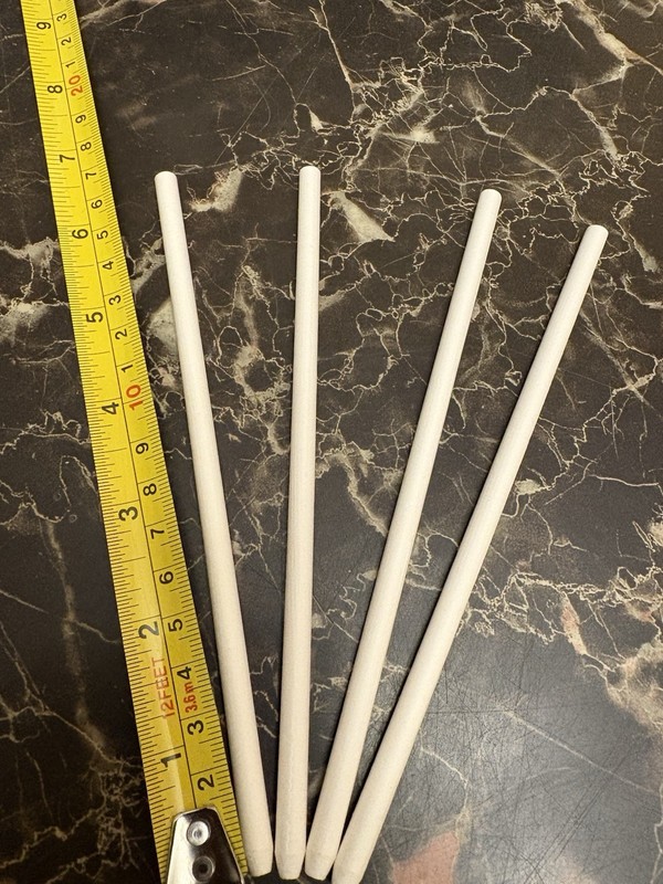 100- 6” White Pointy Candy Apple Sticks Concessions gallery